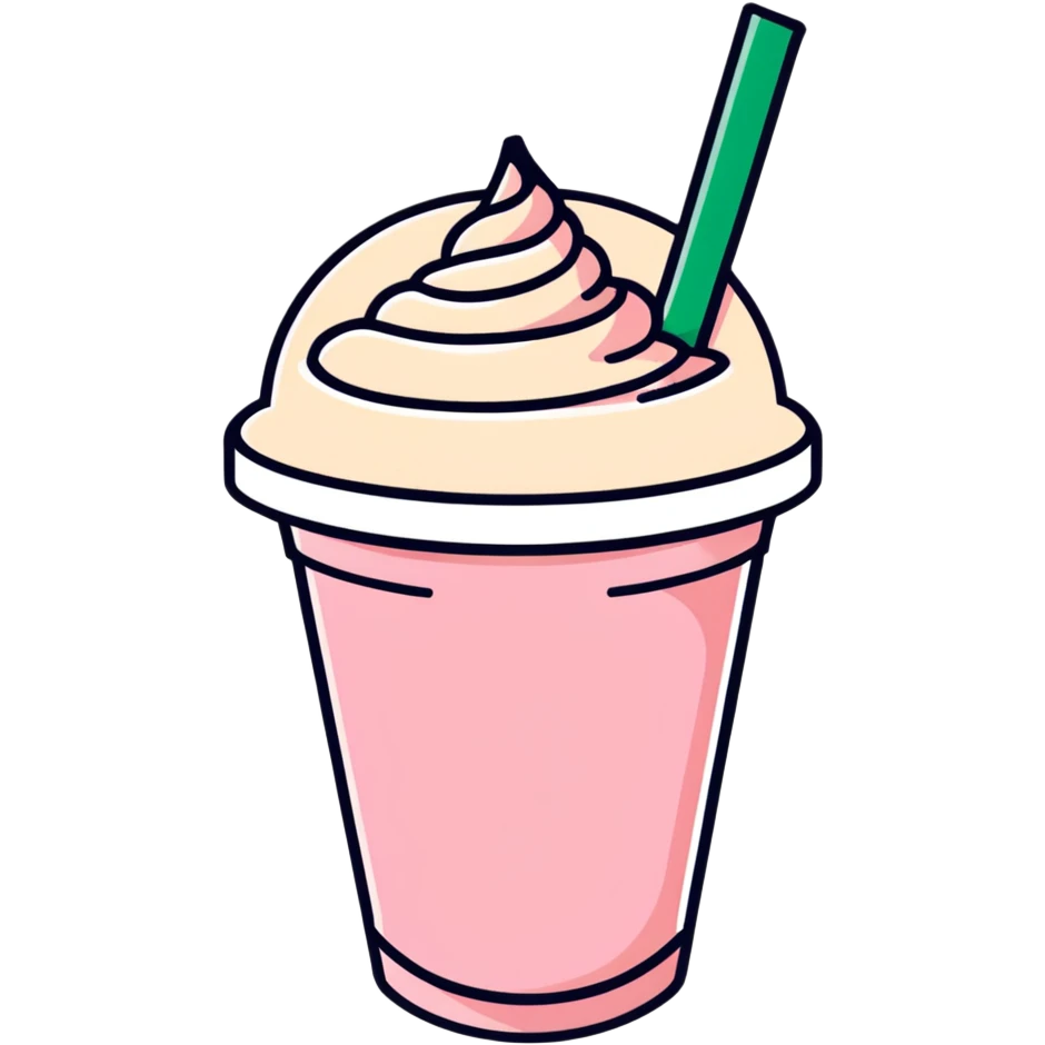 Starbucks pink drink emoji