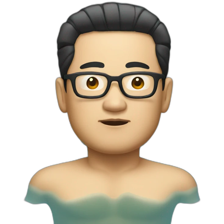 kim jongun swimming emoji