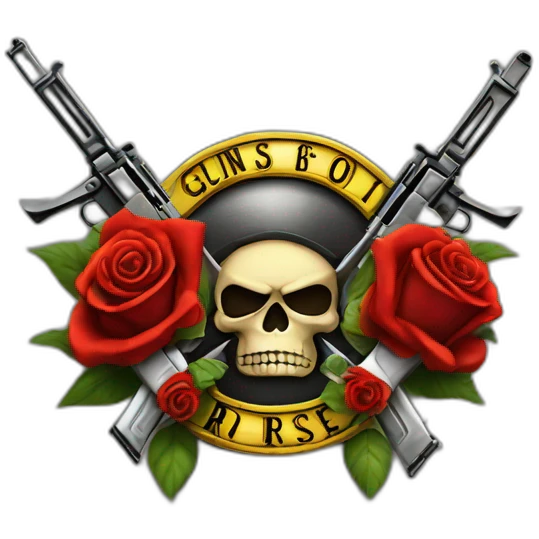 Logo of guns and roses emoji