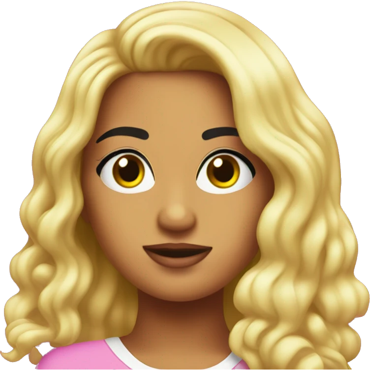 Karol G cabello rosa emoji