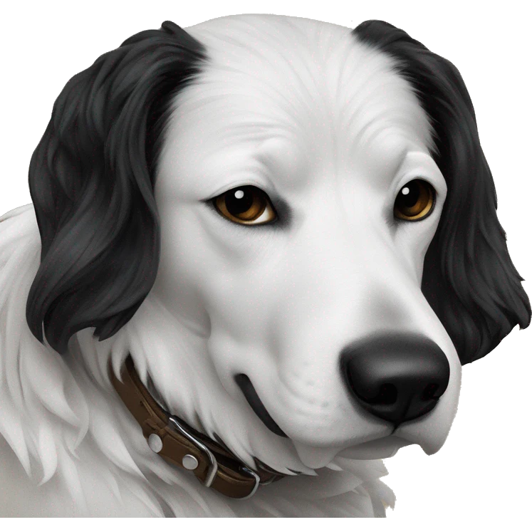 intense dog stare away portrait emoji