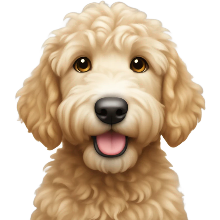 Golden doodle White nose emoji