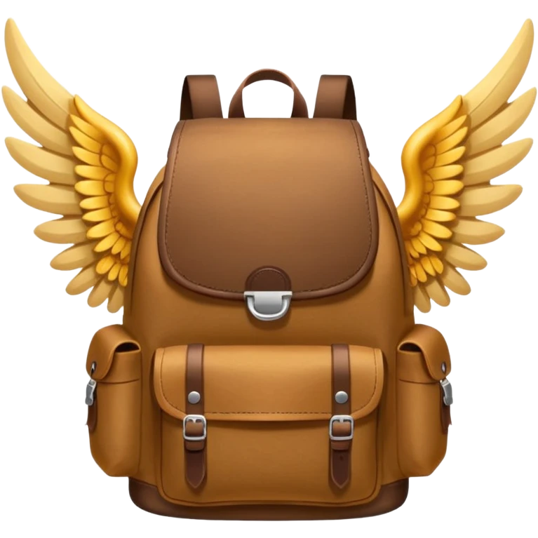 hiking backpack with wings emoji