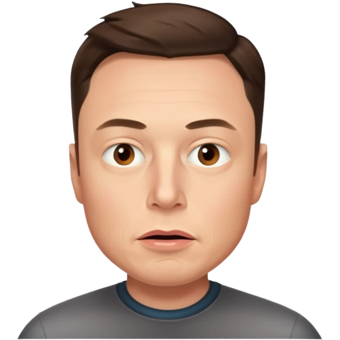 Elone musk confused  emoji