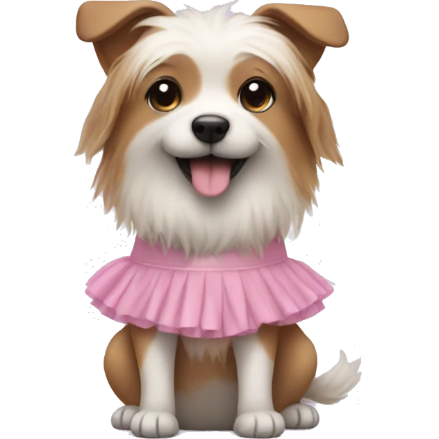 Dog in tutu emoji