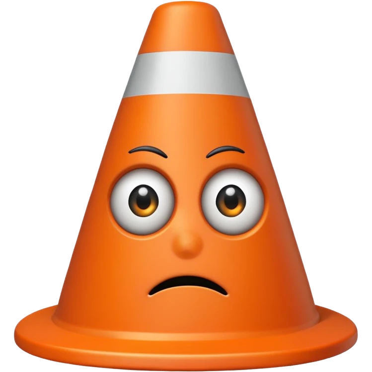 Emo Traffic Cone emoji