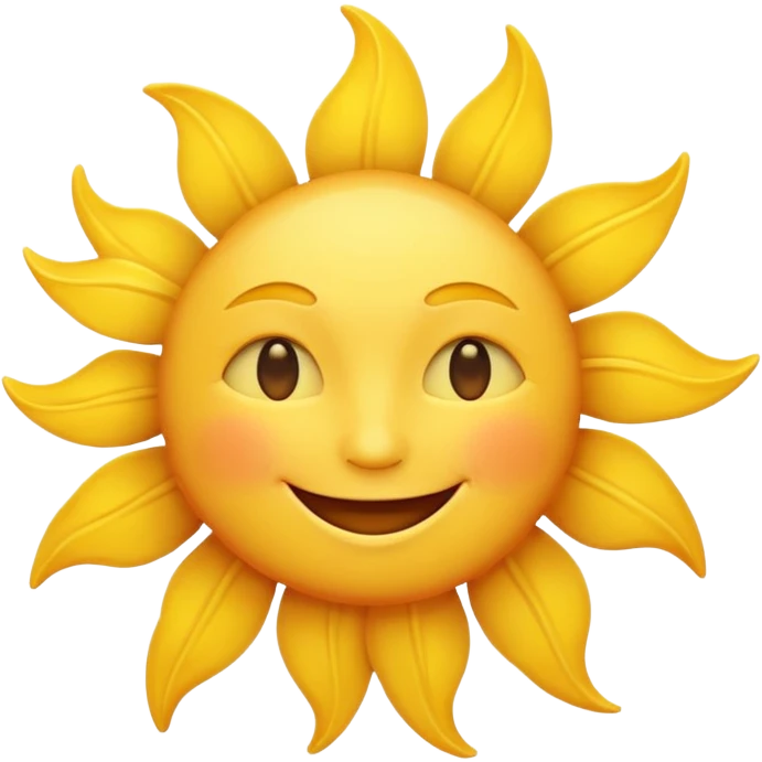 A happy sun emoji emoji