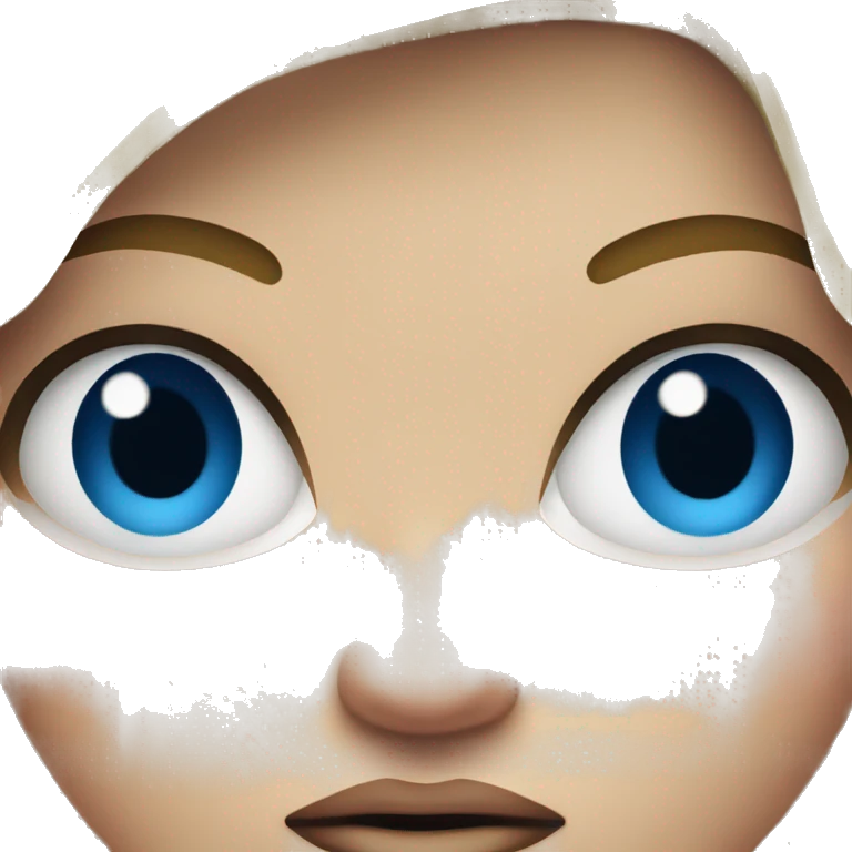 Angry blonde blue eyes woman emoji