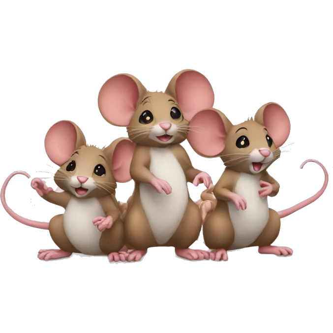 3 mice party emoji