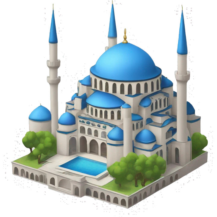 Istanbul's Blue Mosque with 6 minaret emoji