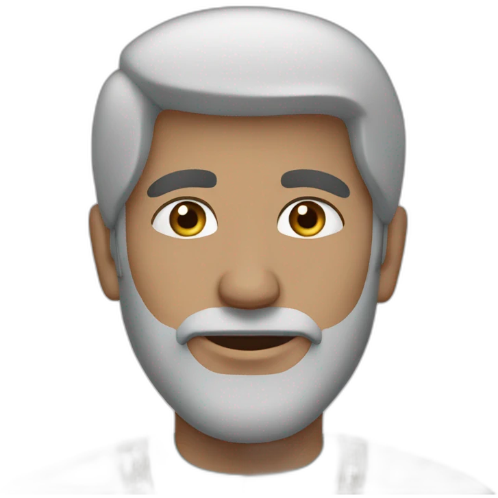 a man from saudi arabia, with a sky-blue background emoji