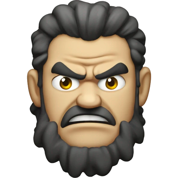angry moari fella  emoji