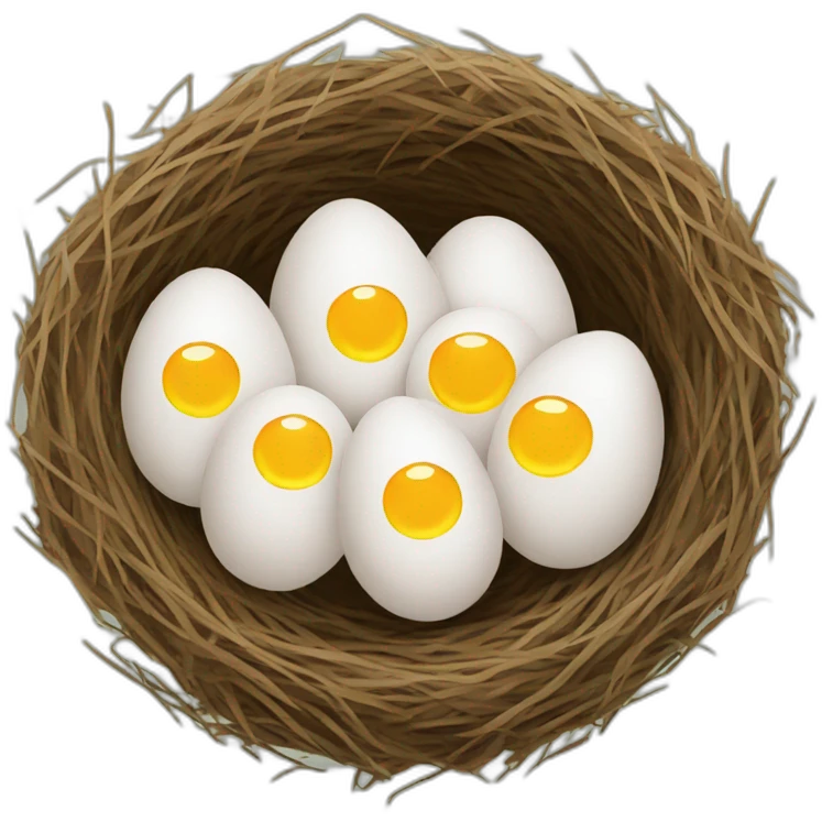 different eggs from others in the nest emoji