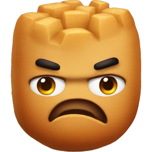 Angry Tater tot  emoji