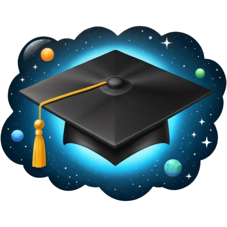Graduation Cap in aSpace emoji