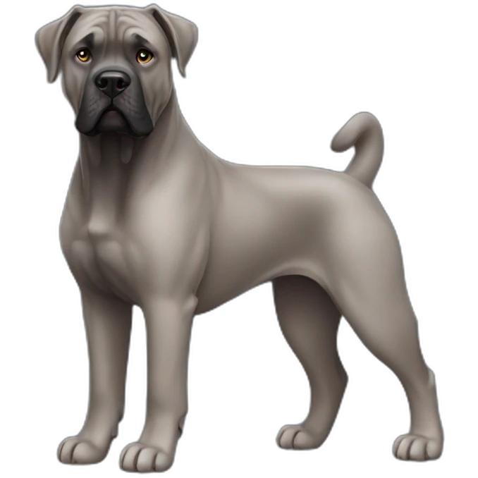 Dog Cane Corso full body emoji
