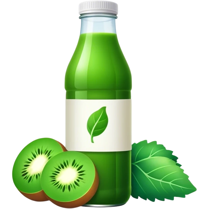 Bottled green juice emoji