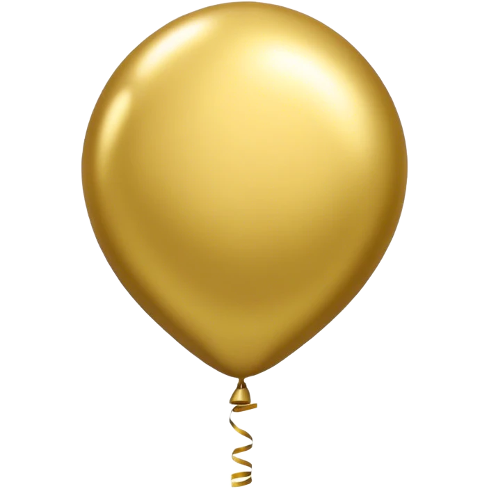 Gold 4 ballon  emoji