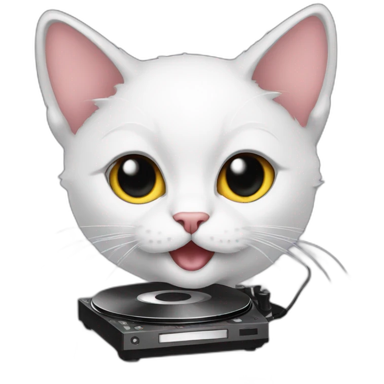 Dj kitten emoji