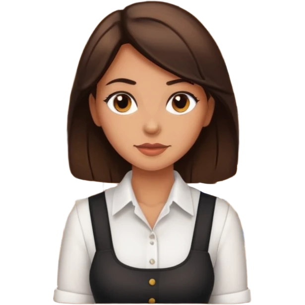 Female brunette bartender emoji