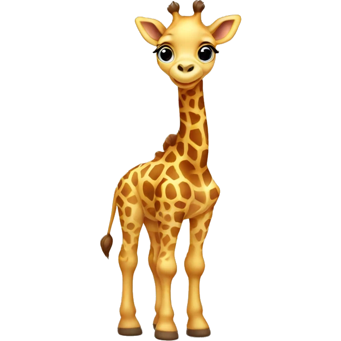 Baby giraffe standing  emoji