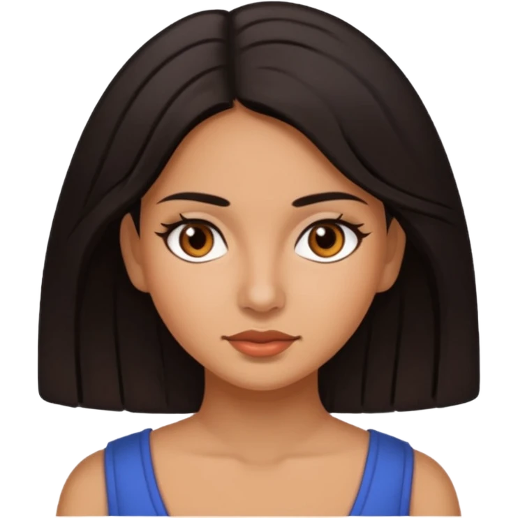 Chaparra, morenita emoji