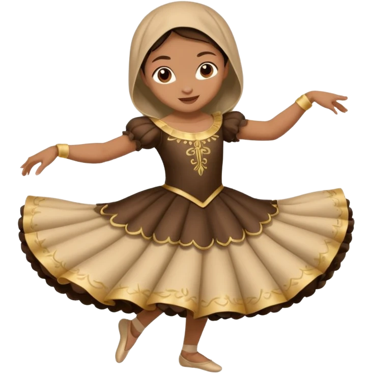 Tung tung tung SAHUR with balarina capuchinna dancing together  emoji