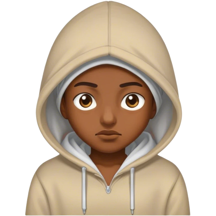 Rolled eyes but w hoodie emoji