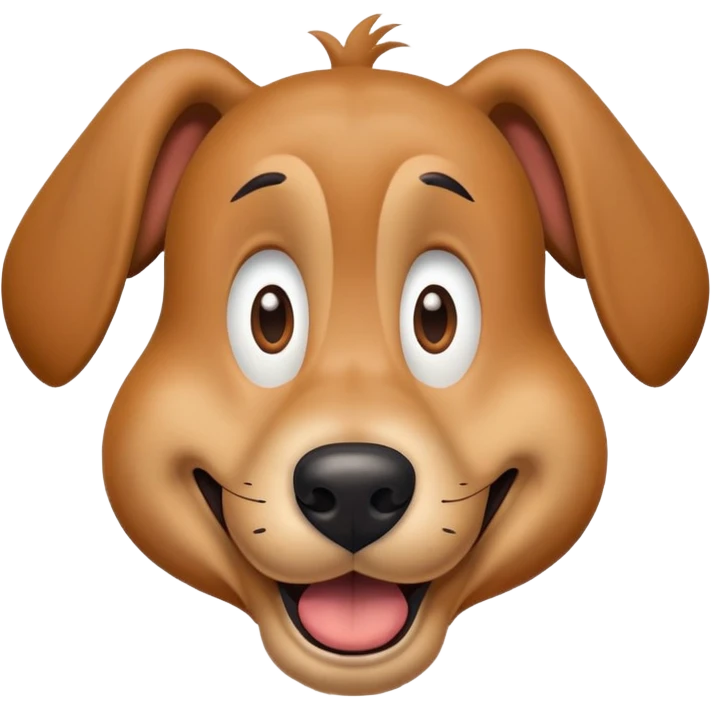 goofy dog from Disney with surprised expression emoji