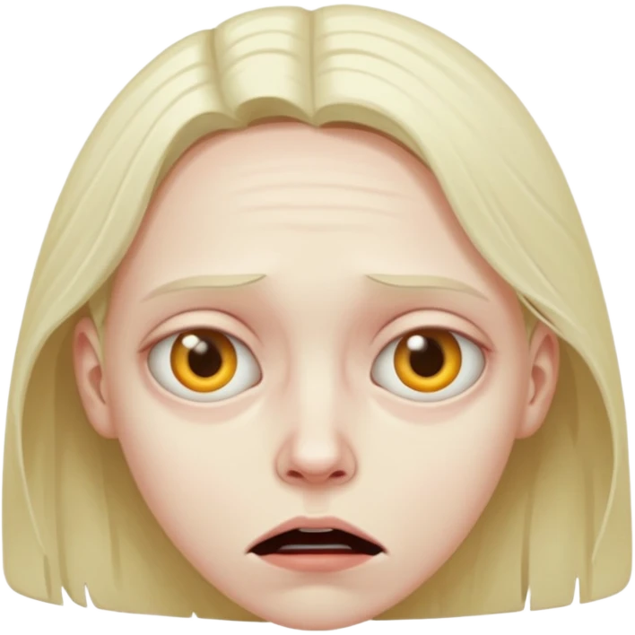 uncanny person creepy face emoji