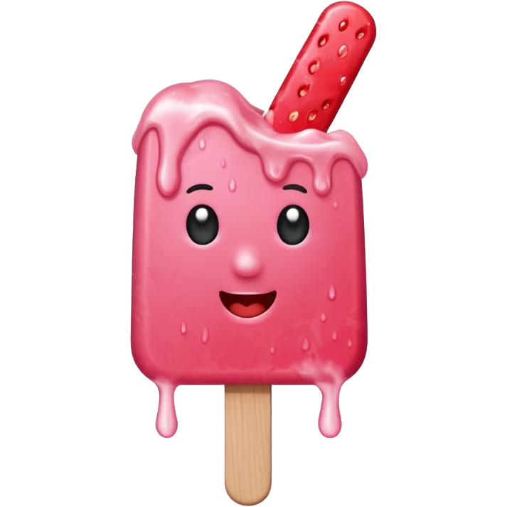 make a Strabbary popsicles bite emoji