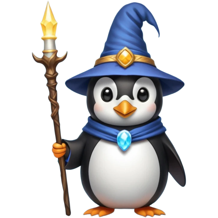 Penguin Wizard emoji
