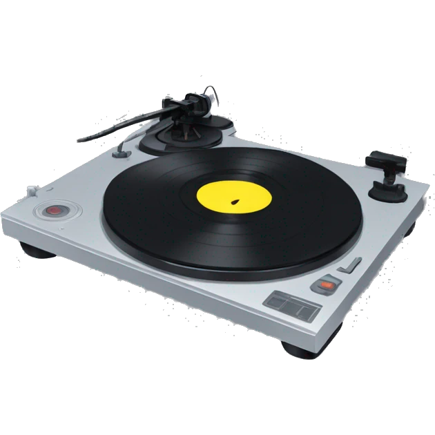 turntable in the style of discord emoji