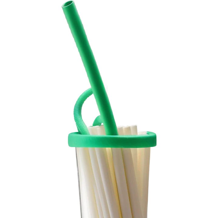 Paper straw drinking hoe emoji