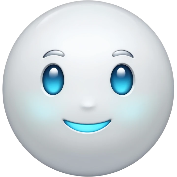 The white orb no face emoji