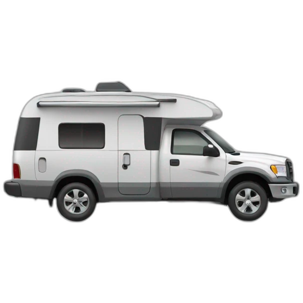 Camping car gray emoji