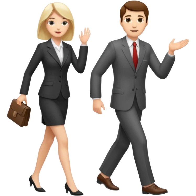 Shoe salesman with bare foot woman emoji