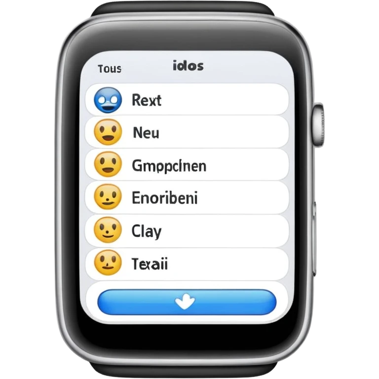 screen with written text only emoji