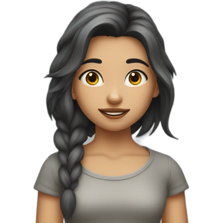 Fille loup emoji