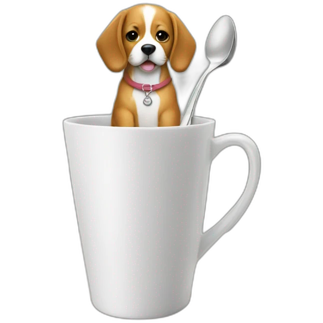 Dog dress spoon emoji