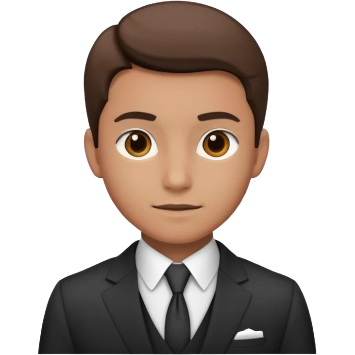 a liittle tired and frustrated entepreneur (only his face). with suit and only a little bit emotional face. young entepreneurs with various suits, but in classic colours. various hair. one person per one emoji. give me a few options. not so tired, more like normal face. not too irritated. emoji