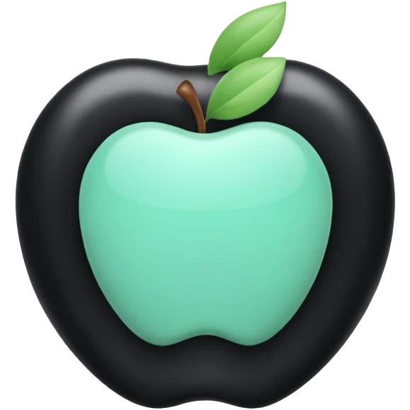 3D technical icon representing Administrative Responsibility with black and mint green (#B5F4D3) colors, accountability framework, compliance, apple emoji style emoji
