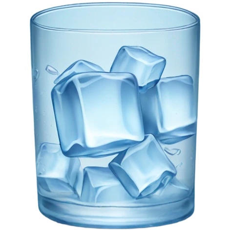 Glass of ice water  emoji