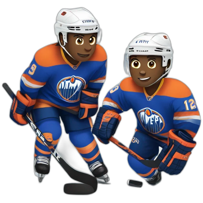 Hockey players  emoji