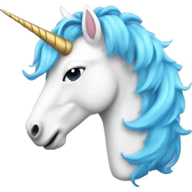 Inverted Unicorn head image  emoji