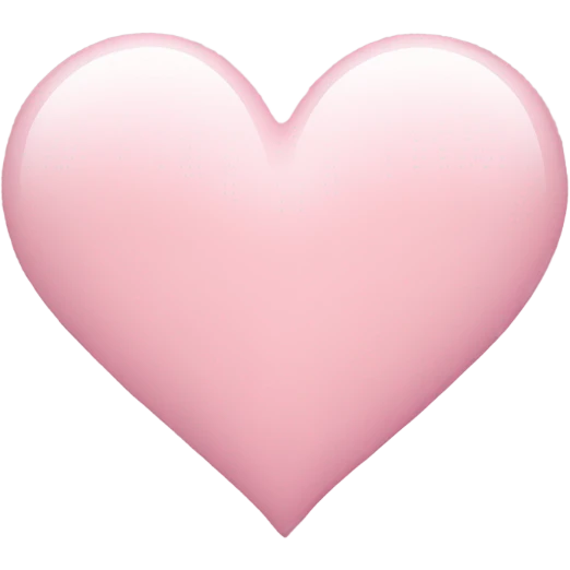 Very light pink heart emoji