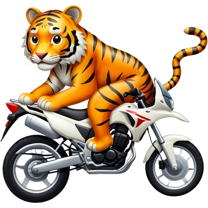 Tiger ontop of Honda crv  emoji