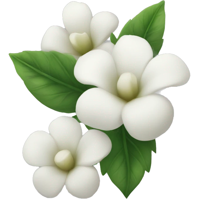 White flowers emoji