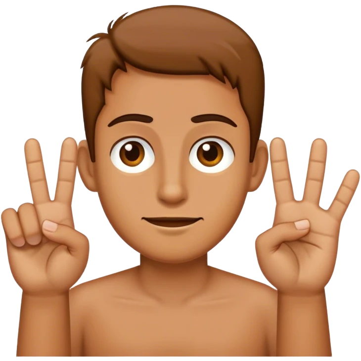 4 Fingers No Thumb emoji