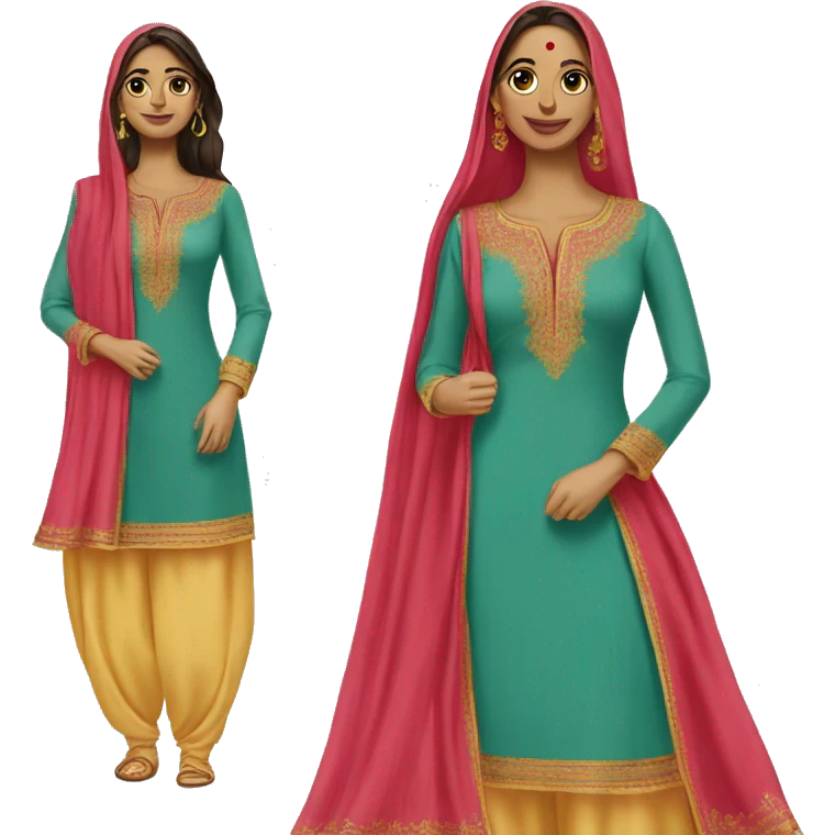 Salwar kameez emoji